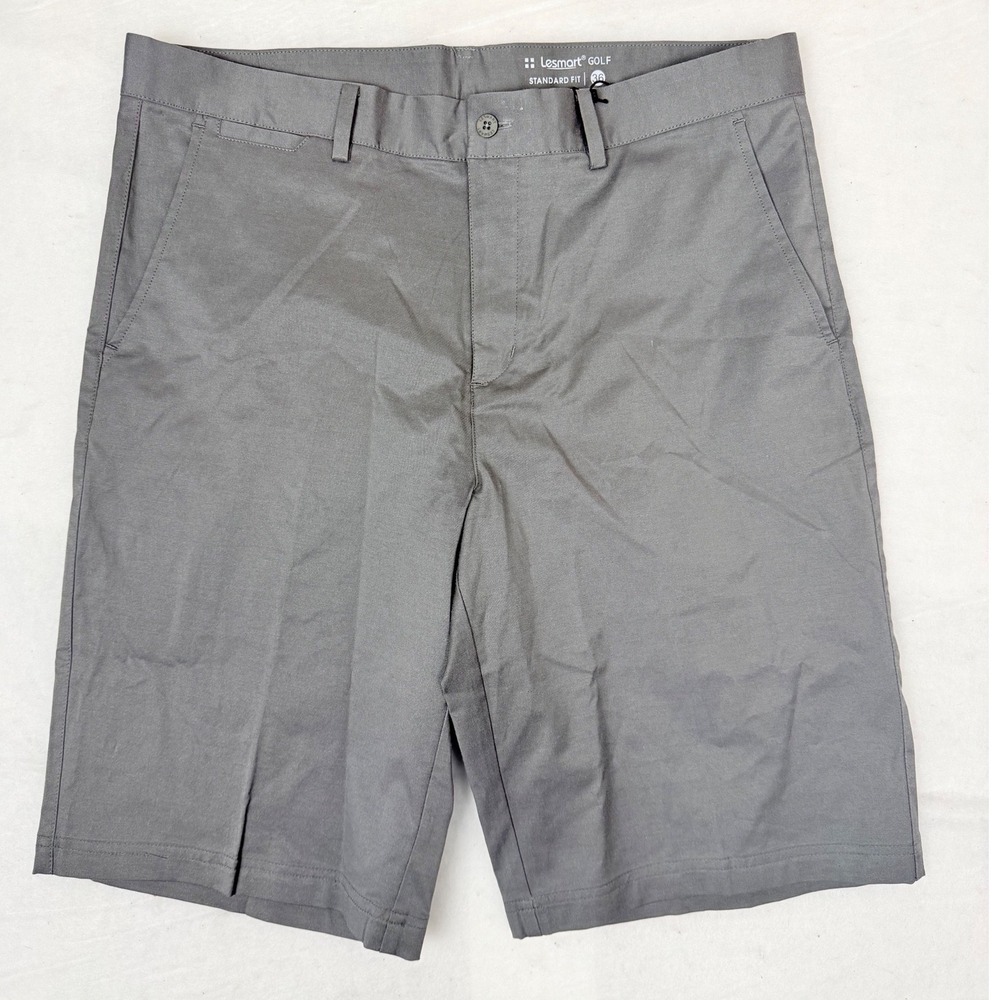 Lesmart Golf Mens Standard Fit Shorts Grey GH17689 Size 36‎ NWT